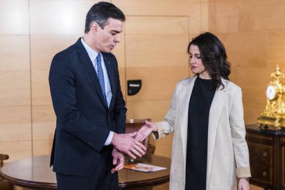 Pedro Sánchez e Inés Arrimadas