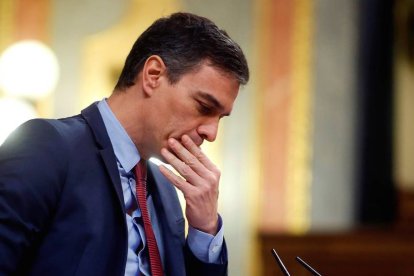 Pedro Sánchez, en el Congreso