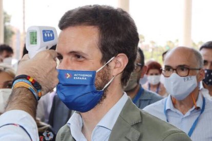 Pablo Casado, este sábado en Valencia