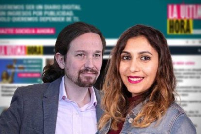 Pablo Iglesias y Dina Bousselham.