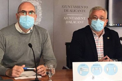 Manuel Villar y Antonio Manresa, portavoces del equipo de gobierno de Alicante