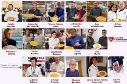 Once chefs se miden en el ‘XV Campeonato de España de Tortilla de Patatas’