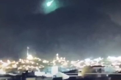 Meteorito sobre el cielo de Turquía