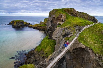 Vista aérea de Carrick-a-Rede