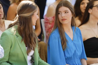 La Princesa Leonor y su hermana la Infanta Sofía en los Premios Princesa de Girona.