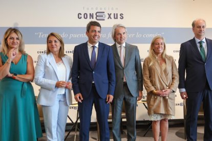 Mazón con el presidente de la Fundación Conexus, Manuel Broseta