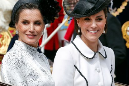 Doña Letizia junto a la Princesa de Gales durante su última aparición pública