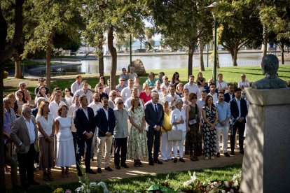 Homenaje al edil del PP en el Ayuntamiento de Málaga José María Martín Carpena, asesinado por ETA en el año 2000.