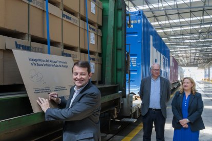 El presidente de la Junta de CyL, Alfonso Fernández Mañueco, inaugura el nuevo Acceso Ferroviario en Burgos.