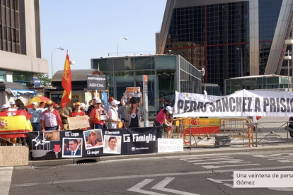 Manifestación contra Sánchez y Begoña Gómez