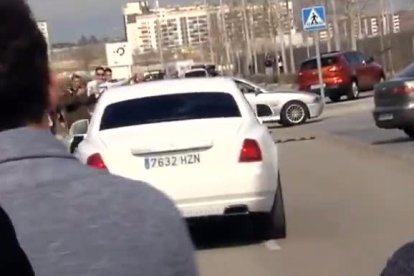 El incidente se produjo sobre la una de la tarde cuando los jugadores abandonaban el entrenamiento.