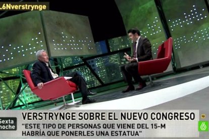 Verstrynge no tuvo pelos en la lengua en su paso por "La Sexta Noche".