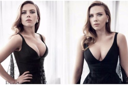 El escote de la actriz Scarlett Johansson es uno de los más apreciados de Hollywood.