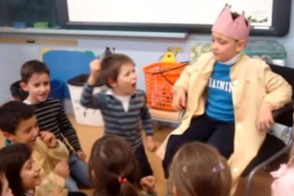 Una de las imágenes del vídeo del colegio Guillem Fortuny.