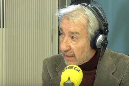 José Sacristán durante su entrevista en la SER.