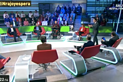 Un momento del programa de anoche, en La Sexta.