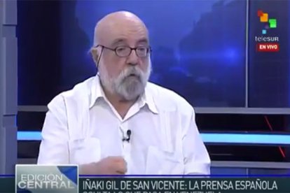 Iñaki Gil de San Vicente, presentado como "ideólogo vasco".