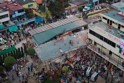 El Colegio Enrique Rébsamen, donde supuestamente estaba sepultada Frida Sofía.