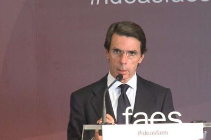 José María Aznar en Valencia.