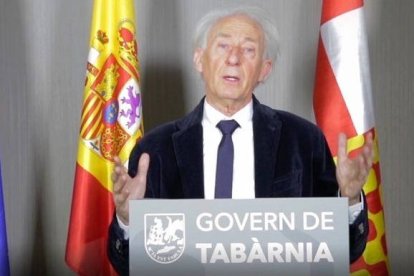 Albert Boadella, este martes durante su discurso como presidente de Tabarnia.