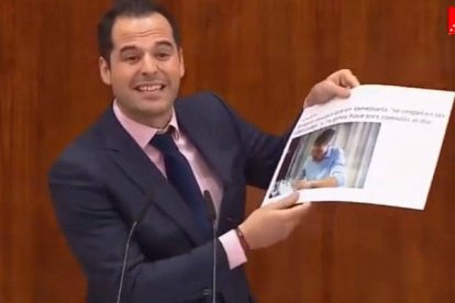 Ignacio Aguado durante su intervención.