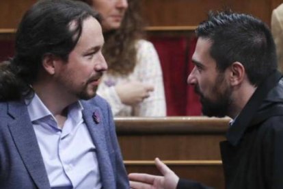 Espinar y Pablo Iglesias, en los tiempos en que Podemos no era "casta".