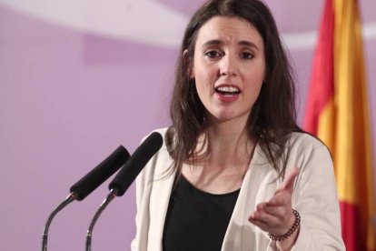 La ministra de Igualdad, Irene Montero