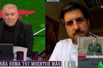 Antonio García Ferreras presentando "Al rojo vivo" en La Sexta