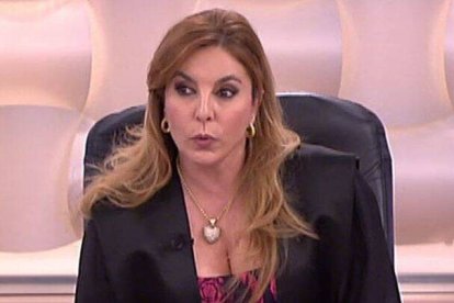 Emilia Zaballos, en 2014 cuando participaba en "De buena ley" en Telecinco