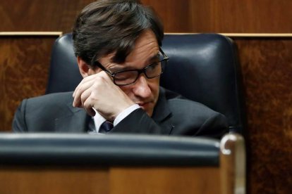 El ministro de Sanidad, Salvador Illa en el Congreso de los Diputados