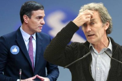 Pedro Sánchez y Fernando Simón