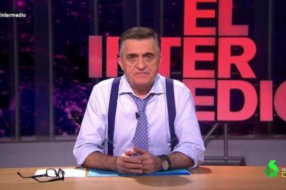 El Gran Wyoming presentando "El Intermedio" en La Sexta