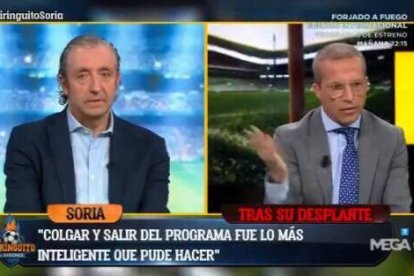 Josep Pedrerol y Cristobal Soria en "El Chiringuito"