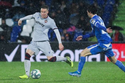 Clerc, durante el partido contra el Getafe de la pasada temporada.