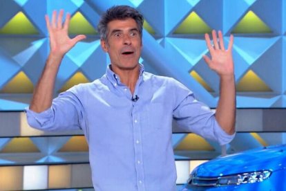 Jorge Fernández presentando "La ruleta de la suerte" en Antena 3