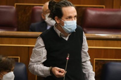 El líder de Podemos, Pablo Iglesias