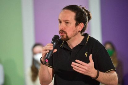 El líder de Podemos Pablo Iglesias. Foto: Dani Gago. Podemos