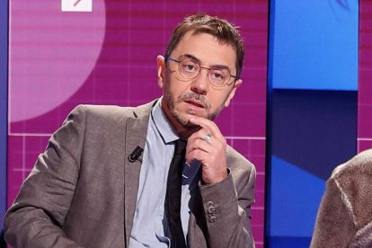 Monedero durante la entrevista.