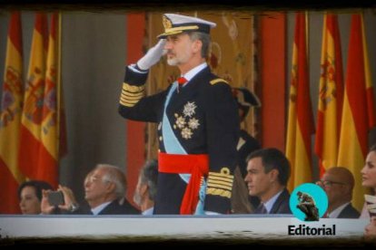 El Rey Felipe, el pasado 12-O