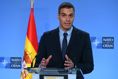 Pedro Sánchez, en uno de sus viajes