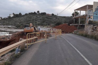 Comienzan las obras de reconstrucción en el vial litoral sur de Peñíscola