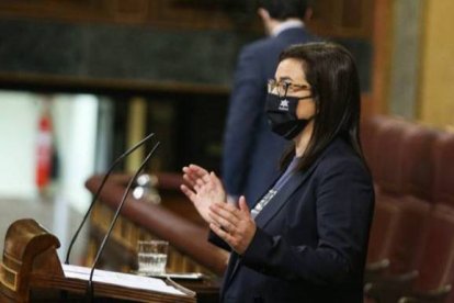 La portavoz de Interior del PP, Ana Belén Vázquez, este miércoles en el Congreso.