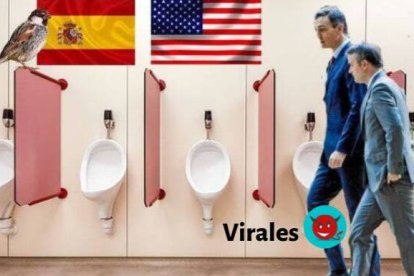 Uno de los virales de Pedro Sánchez y Joe Biden