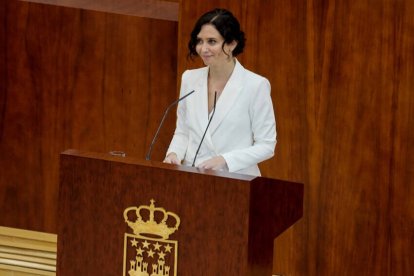 Díaz Ayuso durante su discurso.