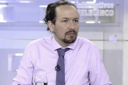 Pablo Iglesias, en Telecinco con Piqueras