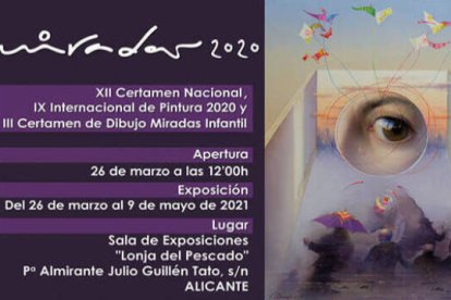 Cartel exposición "Miradas 2020"