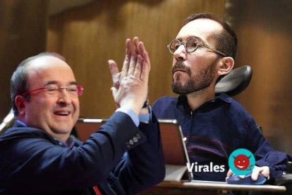 Miquel Iceta y Pablo Echenique