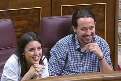 Irene Montero y Pablo Iglesias.