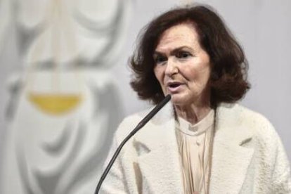 La vicepresidenta, Carmen Calvo