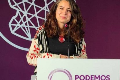 La coordinadora de Podemos en Extremadura, Irene de Miguel.